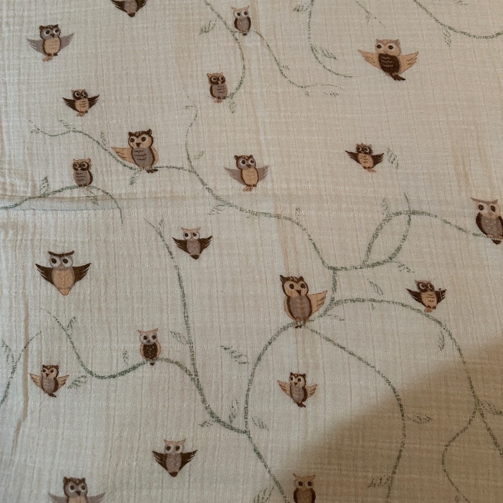 j & Alex's "Little Animal Friends" 100% Cotton Muslin Swaddle Blanket, 45”x45”🆕